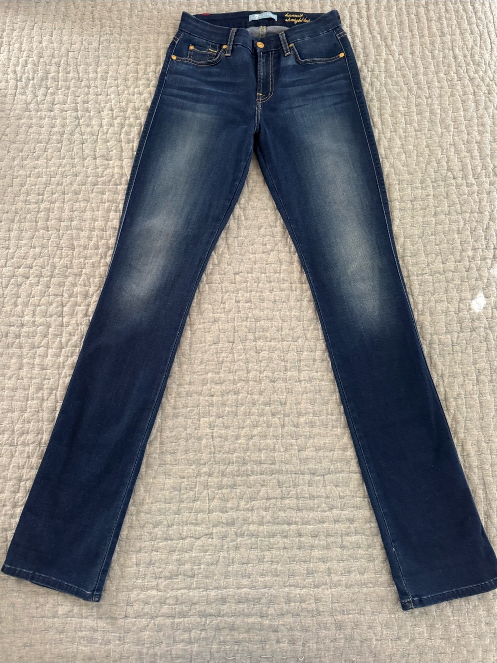 7 For All Mankind Kimmie B(air) Straight Leg Jeans Size 27